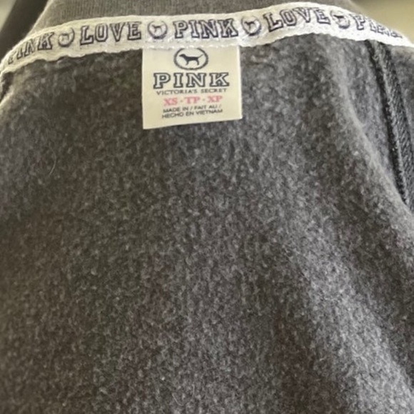 Victoria's Secret Pink 1986 Gray Track Jacket Size XS - Picture 7 of 8